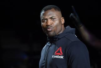 Francis Ngannou of Cameroon prepares to fight Jairzinho Rozenstruik of Suriname in their heavyweight fight during the UFC 249 event at VyStar Veterans Memorial Arena on May 09, 2020 in Jacksonville, Florida. (Photo by Jeff Bottari/Zuffa LLC)