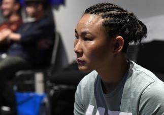 Yan Xiaonan of China warms up prior to her fight during the UFC Fight Night event at Spark Arena on February 23, 2020 in Auckland, New Zealand. (Photo by Mike Roach/Zuffa LLC)