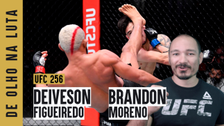 Montagem com Deiveson FIgueiredo e Brandon Moreno para o quadro De Olho na Luta