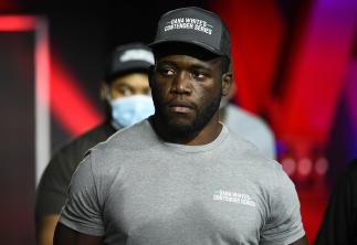 Tafon Nchukwi prepares to fight Al Matavao in a light heavyweight bout during week six of Dana White's Contender Series season four at UFC APEX on September 08, 2020 in Las Vegas, Nevada. (Photo by Chris Unger/DWCS LLC/Zuffa LLC)