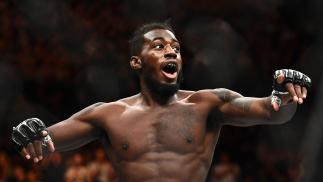 Devonte Smith celebrates winning his fight against Dong Hyun Ma in their Lightweight fight during UFC234 at Rod Laver Arena on February 10, 2019 in Melbourne, Australia. (Photo by Quinn Rooney/Getty Images)