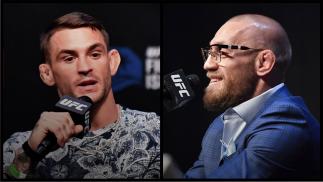 UFC 257 Press Conference Dustin Poirier and Conor McGregor