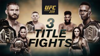 UFC 259; 3 title fights