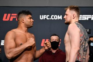 Alistar Overeem e Alexander Volkov se encaram na pesagem do UFC Vegas 18