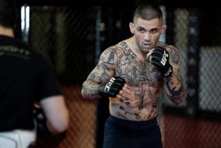 Canada's Gavin Tucker prepares in the UFC Performance Institute for his featherweight bout against Dan Ige at UFC Fight Night: Edwards vs Muhammad on March 13, 2021 in Las Vegas, Nevada. (Photo by McKenzie Pavacich/Zuffa LLC)
