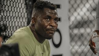 Francis Ngannou of Cameroon prepares for his heavyweight title fight against Stipe Miocic at UFC Performance Institute on March 25, 2021 ahead of UFC 260: Miocic vs Ngannou 2 on March 27, 2021 in Las Vegas. (Photo by McKenzie Pavacich/Zuffa LLC)