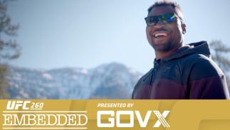Francis Ngannou em arte para o segundo episódio do UFC Embedded