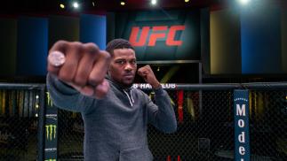Kevin Holland poses for a picture inside the UFC APEX during UFC Fight Night: Brunson vs Holland media day (Nolan Walker/Zuffa LLC)