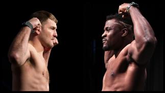 Stipe Miocic Francis Ngannou Weigh In