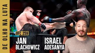 Jan Blachowicz e Israel Adesanya em montagem para o quadro De Olho na Luta