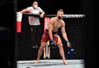 Jiri Prochazka of the Czech Republic prepares to fight Volkan Oezdemir in their light heavyweight fight during the UFC 251 event at Flash Forum on UFC Fight Island on July 12, 2020 on Yas Island, Abu Dhabi, United Arab Emirates. (Photo by Jeff Bottari/Zuffa LLC)
