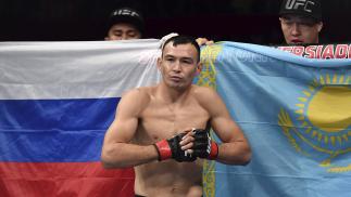 Damir Ismagulov of Russia prepares to fight Thiago Moises of Brazil in their lightweight bout during the UFC Fight Night event at Shenzhen Universiade Sports Centre on August 31, 2019 in Shenzhen, China. (Photo by Brandon Magnus/Zuffa LLC)