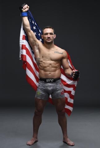 Michael Chandler poses for a portrait after his victory during the UFC 257 event inside Etihad Arena on UFC Fight Island on January 23, 2021 in Abu Dhabi, United Arab Emirates. (Photo by Mike Roach/Zuffa LLC)