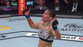 Priscila Cachoeira def Gina Mazany via 2nd round TKO | UFC 262: Oliveira vs Chandler