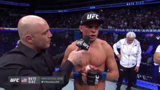 Watch Nate Diaz's Octagon Interview With Joe Rogan After Fighting Leon Edwards At UFC 263