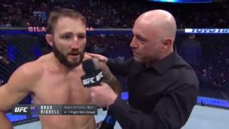 Watch Brad Riddell's Octagon With Joe Rogan After His Victory Against Drew Dober At UFC 263