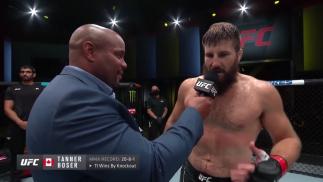 Watch Tanner Boser's Octagon Interview After His Heavyweight Victory Over Ovince Saint Preux At UFC Fight Night: Gane vs Volkov