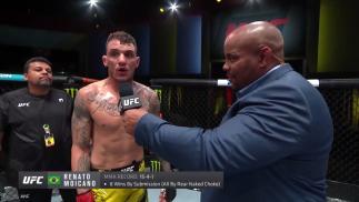 Watch Renato Moicano's Octagon Interview After His Lightweight Victory Over Jai Herbert At UFC Fight Night: Gane vs Volkov