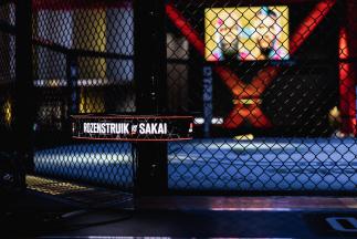 Octógono do UFC Apex no UFC Vegas 28