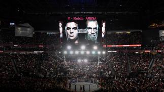 A general view of the Octagon during the UFC 264 event at T-Mobile Arena on July 10, 2021 in Las Vegas, Nevada. (Photo by Chris Unger/Zuffa LLC)