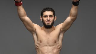 Islam Makhachev of Russia poses for a portrait after his victory during the UFC Fight Night event at UFC APEX on July 17, 2021 in Las Vegas, Nevada. (Photo by Mike Roach/Zuffa LLC)