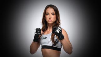 Maycee Barber poses for a portrait during a UFC photo session inside UFC APEX on July 21, 2021 in Las Vegas, Nevada. (Photo by Mike Roach/Zuffa LLC via Getty Images)
