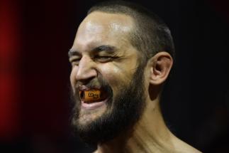 Dustin Stoltzfus prepares to enter the Octagon prior to his middleweight bout against Kyle Daukaus during the UFC 255 event at UFC APEX on November 21 2020 in Las Vegas Nevada (Photo by Jeff Bottari/Zuffa LLC)