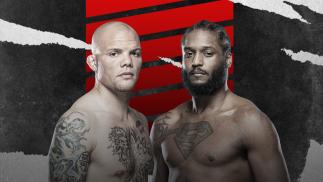 Card com as imagens de Anthony Smith e Ryan Spann