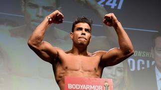 Paulo Costa of Brazil poses on the scale during the UFC 241 weigh-in at the Anaheim Convention Center on August 16, 2019 in Las Vegas, Nevada. (Photo by Mike Roach/Zuffa LLC)