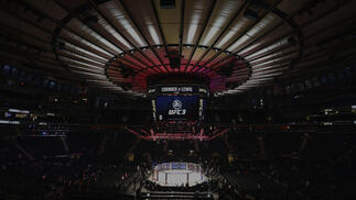 A general view of the Octagon during the UFC 230 event inside Madison Square Garden on November 3, 2018 in New York, New York. (Photo by Jeff Bottari/Zuffa LLC/Zuffa LLC via Getty Images)