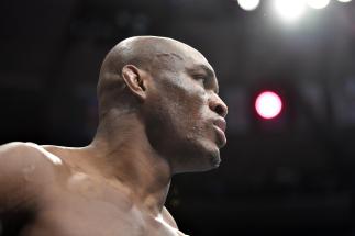 Kamaru Usman of Nigeria prepares to fight Colby Covington in their UFC welterweight championship fight during the UFC 268 event at Madison Square Garden on November 06 2021 in New York City. (Photo by Jeff Bottari/Zuffa LLC)