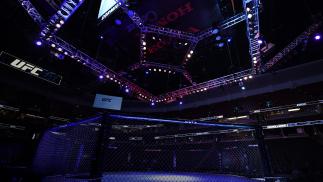 A general view of the Octagon prior to the UFC 241 event at the Honda Center on August 17, 2019 in Anaheim, California. (Photo by Josh Hedges/Zuffa LLC)