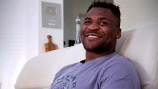 UFC heavyweight champion Francis Ngannou is interviewed in the first episode of the UFC 270 series