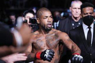 Bobby Green walks out prior to facing Nasrat Haqparast in their lightweight fight during the UFC 271 event at Toyota Center on February 12, 2022 in Houston, Texas. (Photo by Josh Hedges/Zuffa LLC)