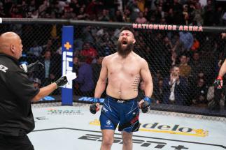 Bryan Barbarena at UFC Columbus, March 2022 (Photo by Josh Hedges/Zuffa LLC)
