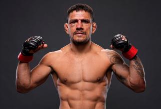 Rafael Dos Anjos of Brazil \mbp during the UFC 272 event on March 05, 2022 in Las Vegas, Nevada. (Photo by Mike Roach/Zuffa LLC)