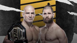 Card com as imagens de Glover Teixeira e Jiri Prochazka