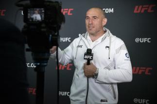 Aleksei Oleinik talks to UFC.com after his first round submission win over Jared Vanderaa at UFC 273: Volkanovski vs The Korean Zombie (Photo by Juan Cardenas/Zuffa LLC)