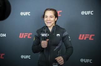 Piera Rodriguez speaks with UFC.com after her unanimous decision victory over Kay Hansen at UFC 273: Volkanovski vs The Korean Zobie (Photo by Juan Cardenas/Zuffa LLC)