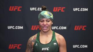 Mayra Bueno Silva talks with UFC.COM after winning at UFC Fight Night: Luque vs Muhammad 2