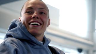 Rose Namajunas smiles on an episode of UFC 274 Embedded.
