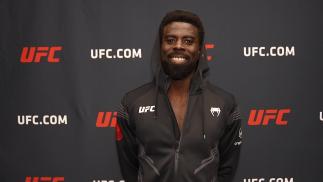 Chidi Njokuani backstage at #UFCVegas55