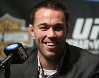 Welterweight fighter Jake Shields at the UFC 121 pre-fight press conference at the Walt Disney Concert Hall on October, 20 2010 in Los Angeles, California.