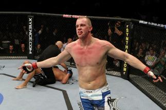 UFC 124: Struve after his win.
