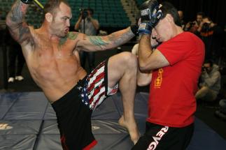Chris Leben at the UFC 125 Open Workouts.