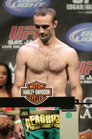 Jacob Volkmann at the UFC 125 Weigh-in.
