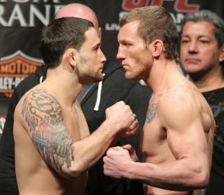 Edgar vs. Maynard at the UFC 125 Weigh-in.