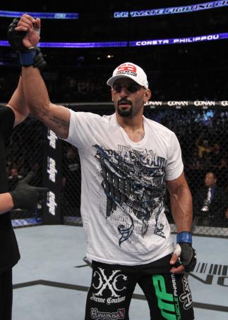 UFC 133: Constantinos Phillippou celebrates his win.