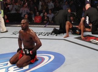 Jon Jones after his win over Rampage Jackson