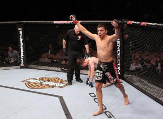 Ramsey Nijem after he submits Dan Downes
